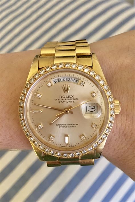 rolex oyster gold diamonds|Altro.